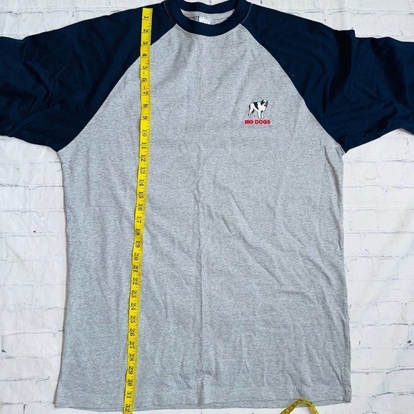 New Vintage 2001 Men’s Large Big Dogs 3/4 Sleeve Baseball Graphic TShirt - Picture 7 of 7